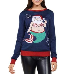 UGLY CHRISTMAS Tipsy Elves Mermanta Ugly Christmas Sweater Size Small